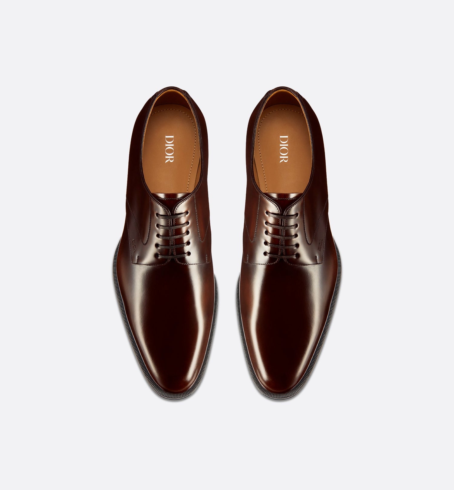 Dior Timeless Derby Shoe Dark Brown Polished Calfskin