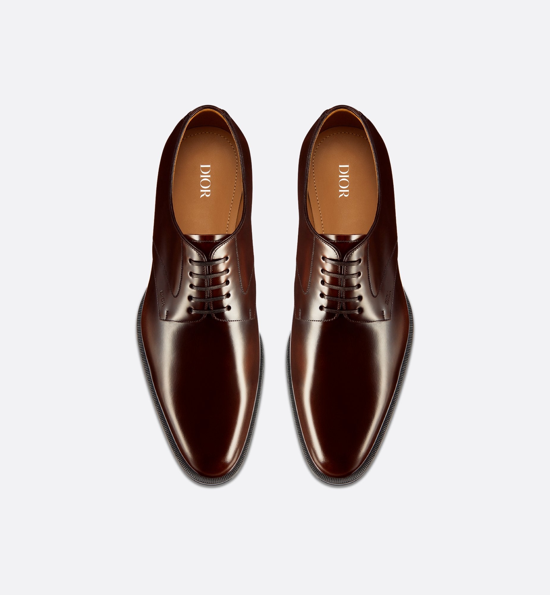 Dior Timeless Derby Shoe Dark Brown Polished Calfskin