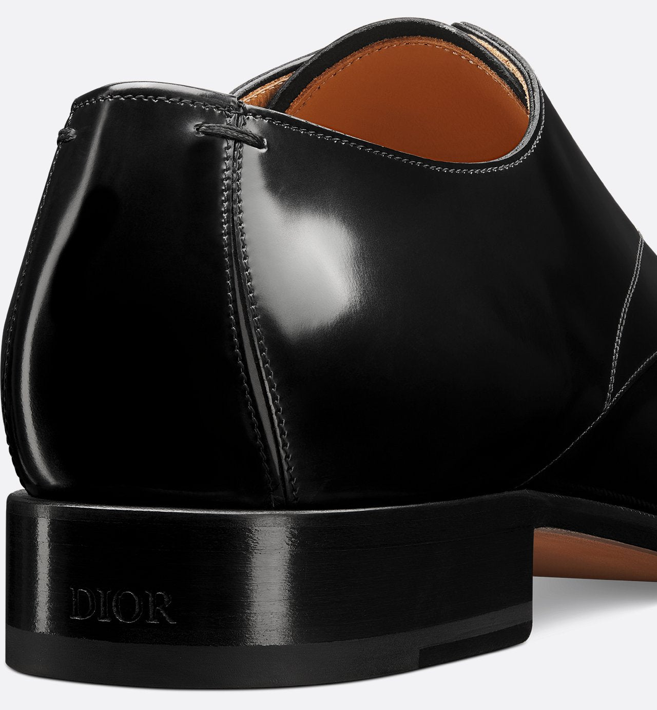 Dior Timeless Derby Shoe Black Polished Calfskin