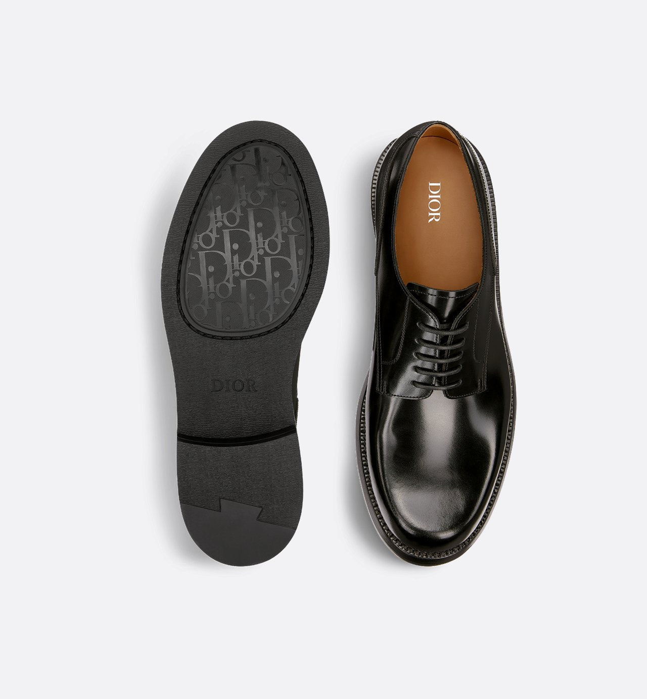 Dior Carlo Derby Shoe Black Polished Calfskin