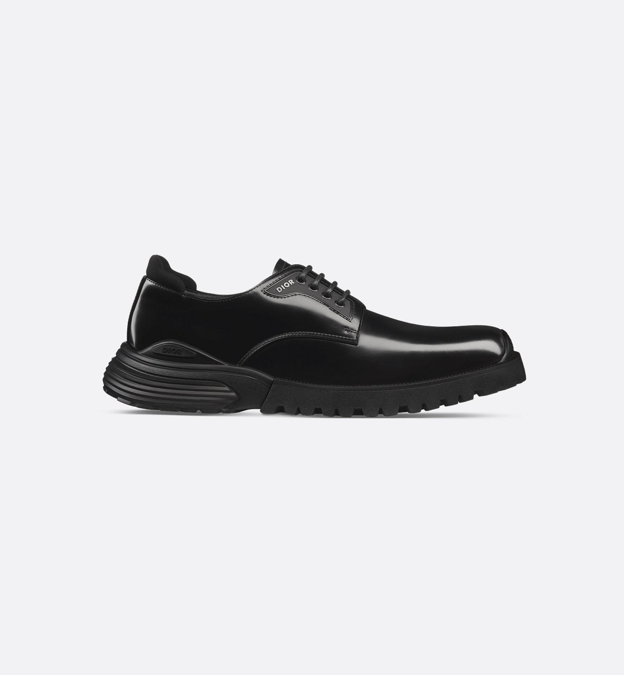 Dior Combat Derby Shoe Black Polished Calfskin