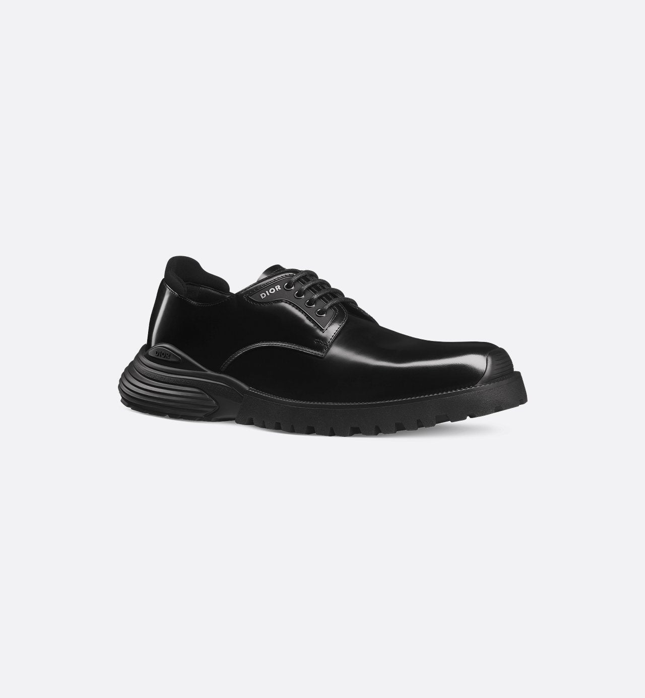 Combat Derby Shoe Black Polished Calfskin