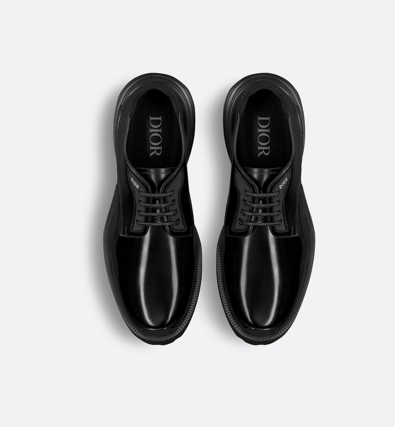 Dior Combat Derby Shoe Black Polished Calfskin