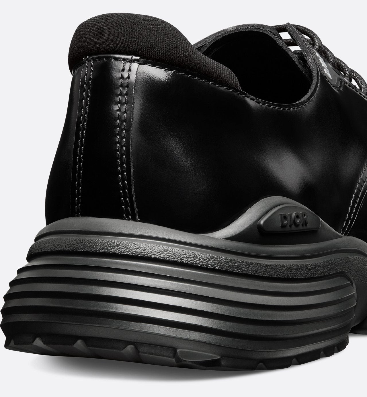 Combat Derby Shoe Black Polished Calfskin