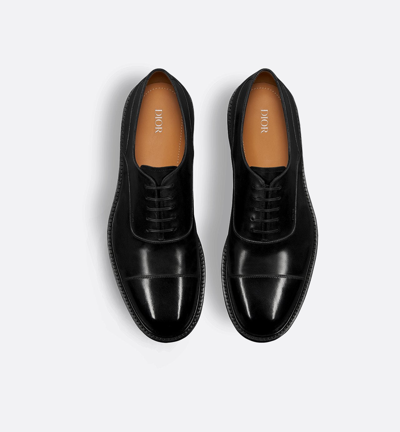 Dior Embassy Oxford Shoe Black Calfskin With Patina Finish