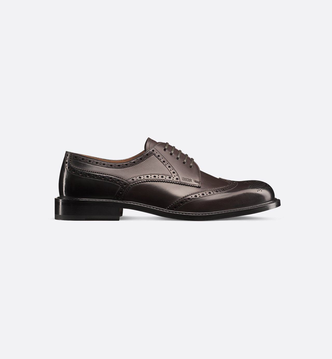 Dior Embassy Derby Brogue Brown Calfskin With Patina Finish