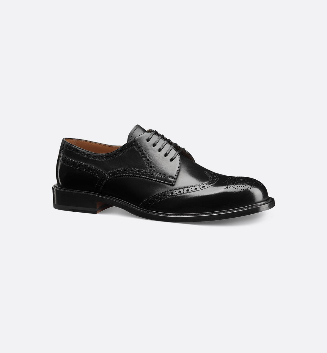 Dior Embassy Derby Brogue Black Calfskin With Patina Finish