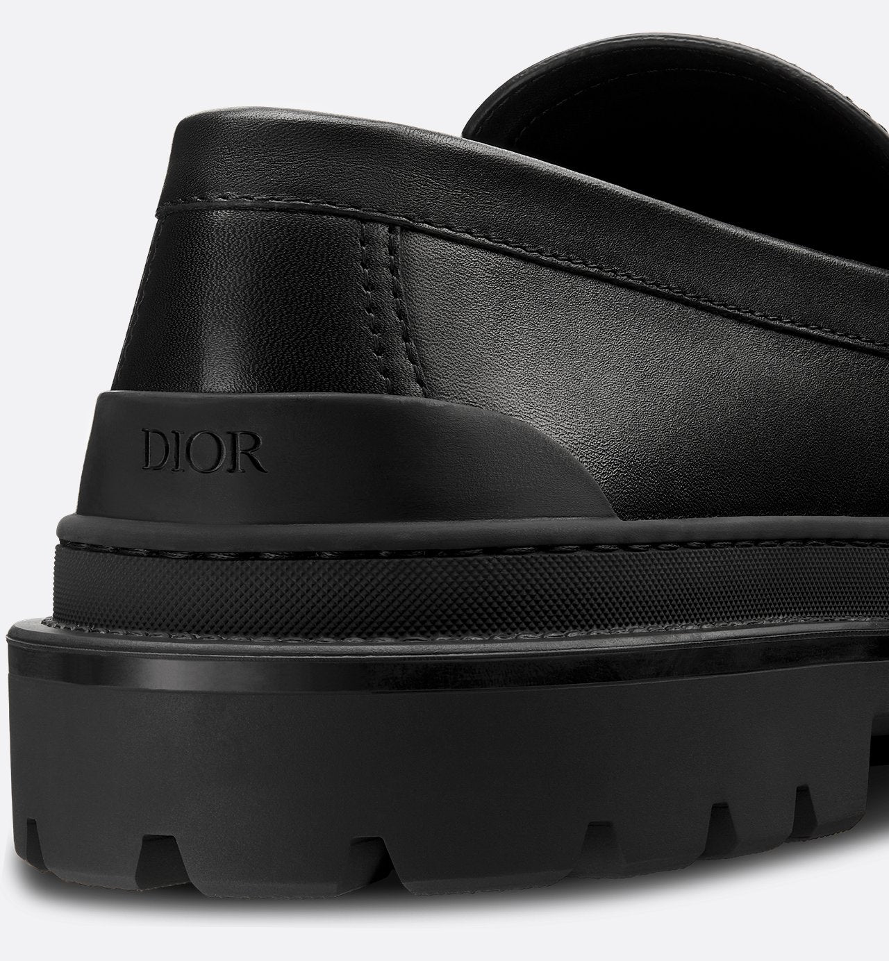 Explorer Loafer Black Smooth Calfskin And Beige And Black Dior Oblique Jacquard