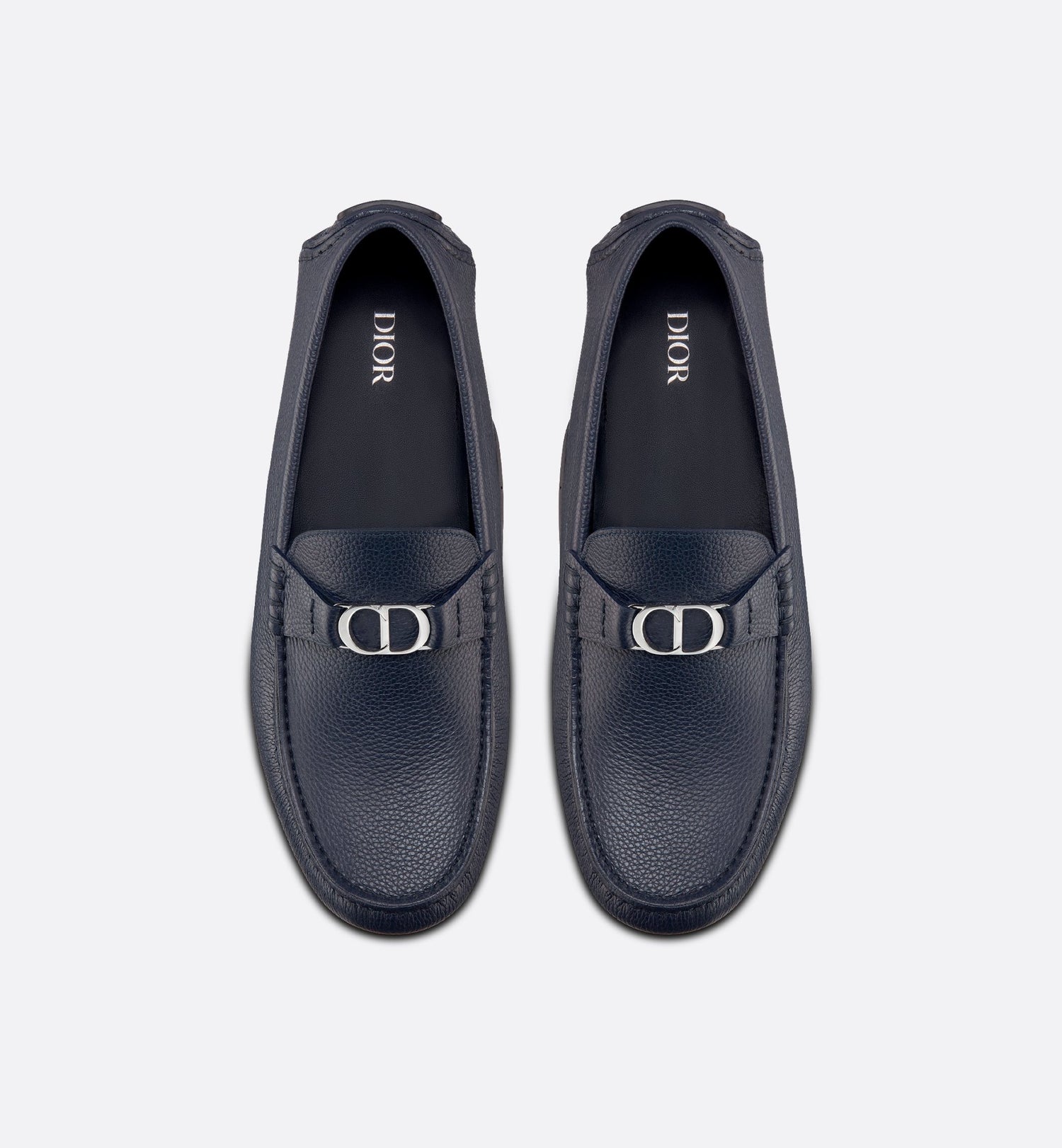 Dior Odéon Loafer Navy Blue Grained Calfskin