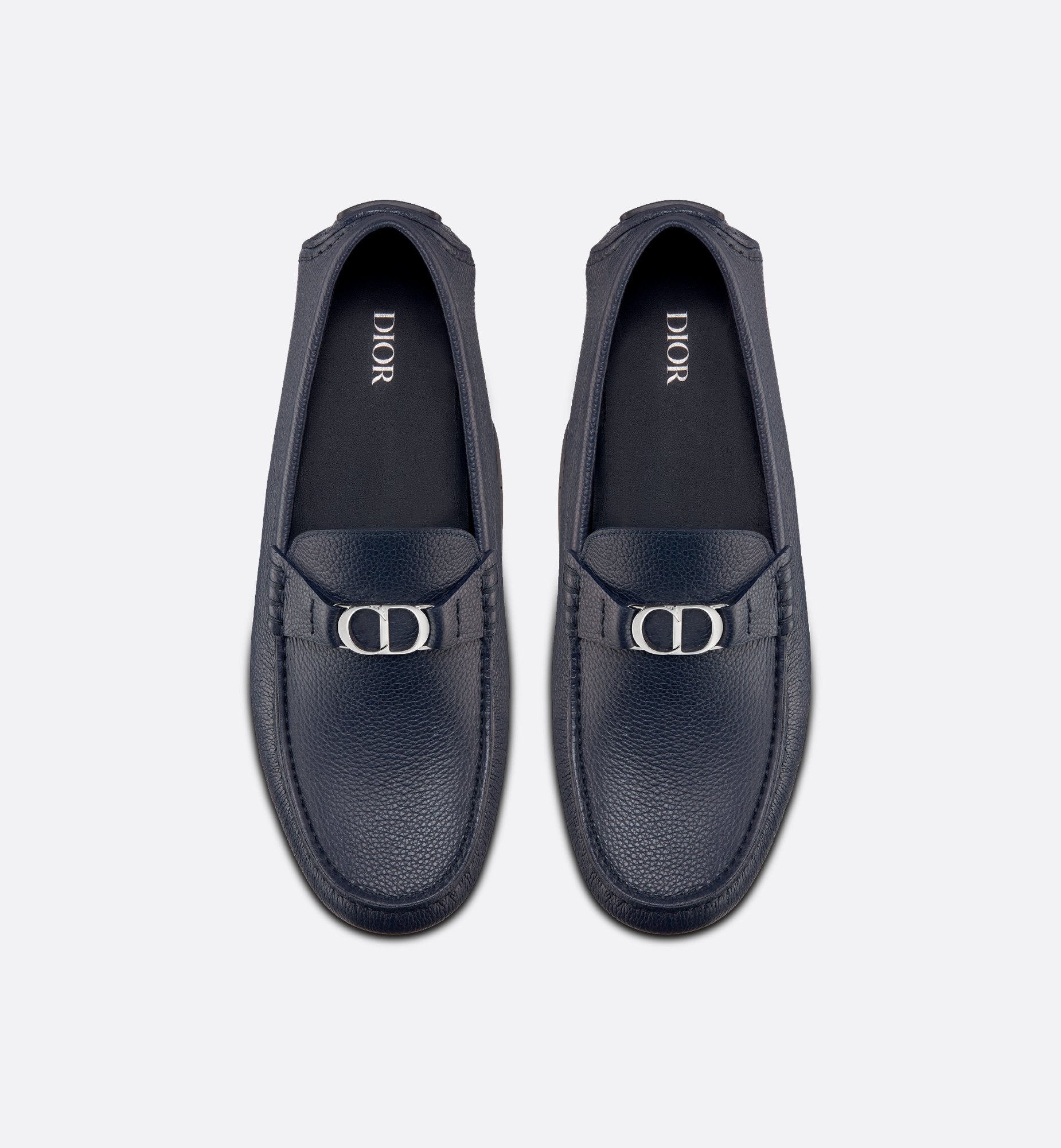 Dior Odéon Loafer Navy Blue Grained Calfskin