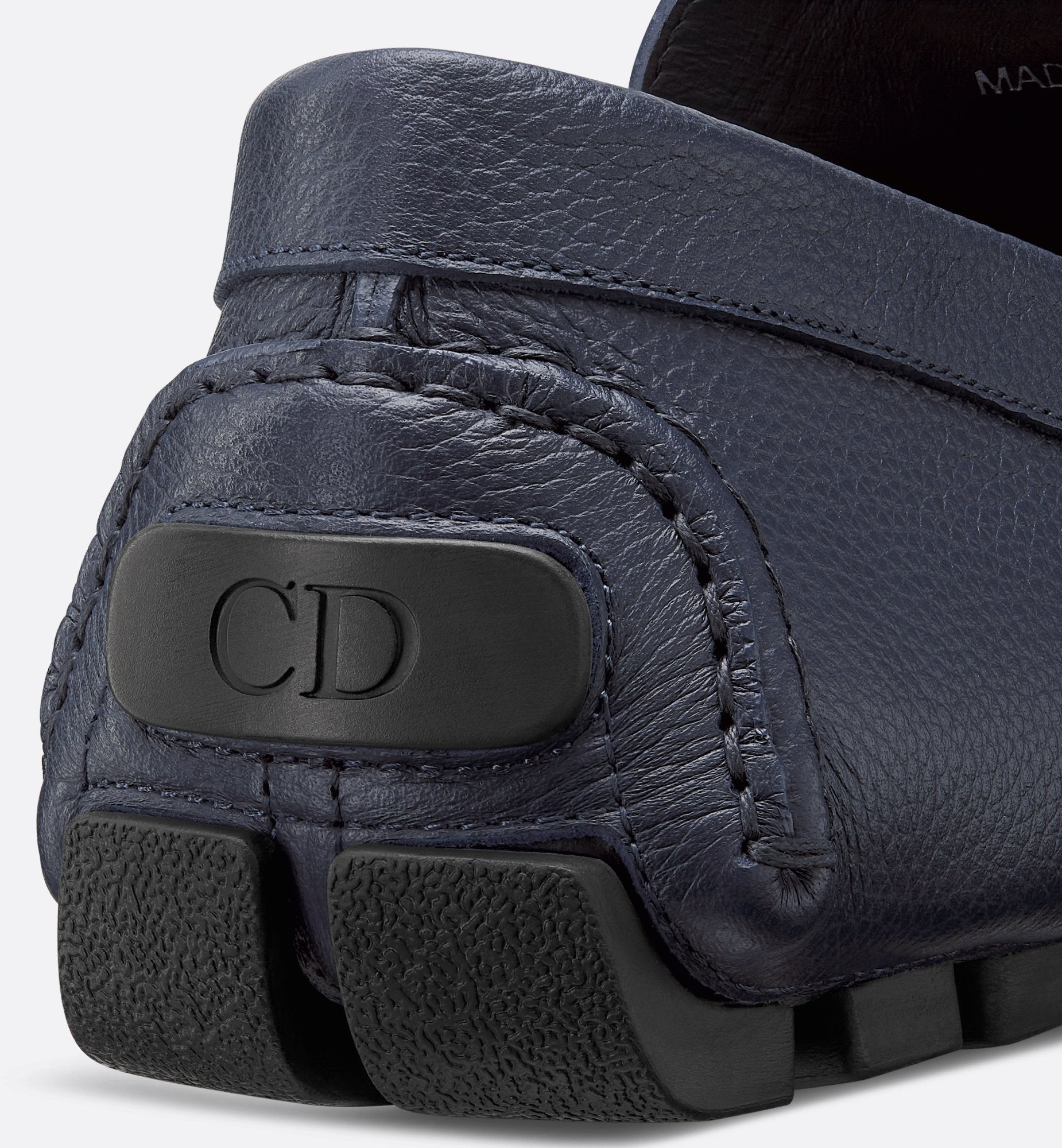 Dior Odéon Loafer Navy Blue Grained Calfskin