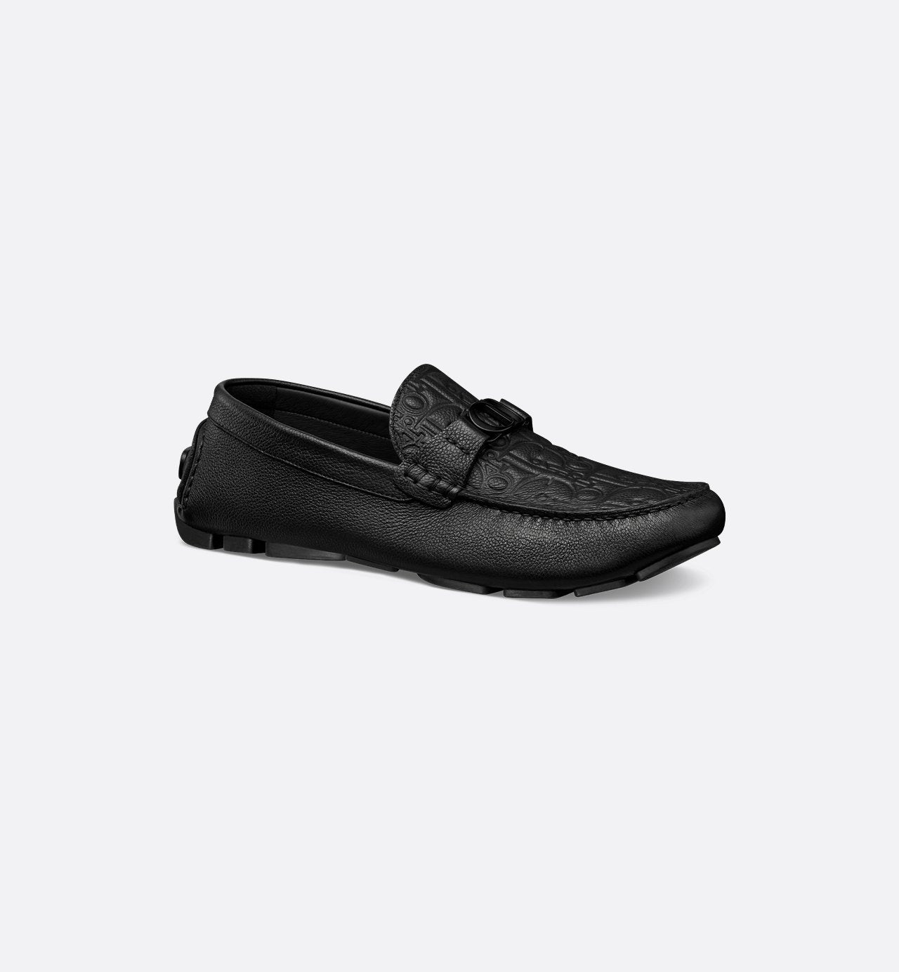 Dior Odéon Loafer Black Grained Calfskin And Black Dior Gravity Leather