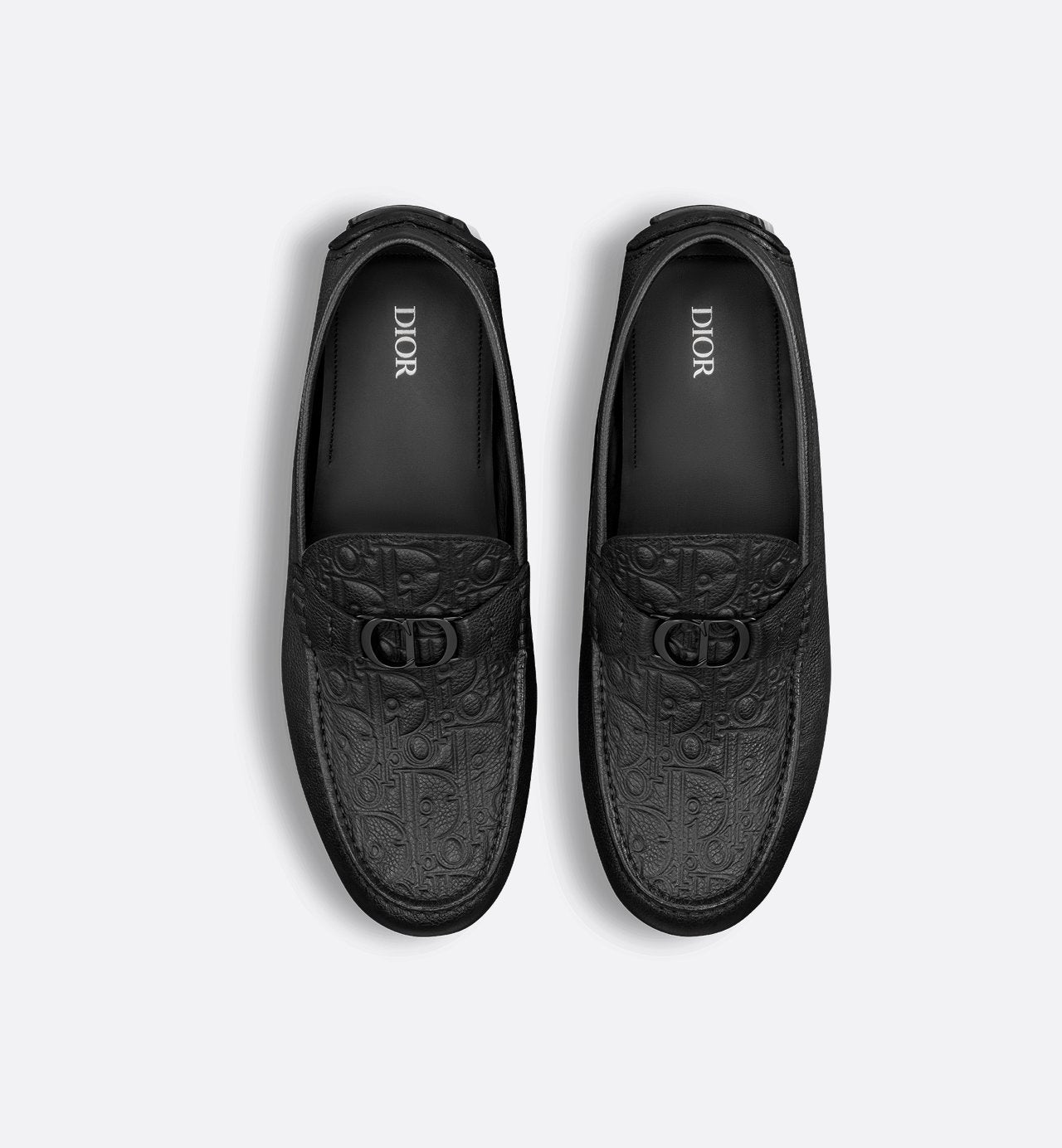 Dior Odéon Loafer Black Grained Calfskin And Black Dior Gravity Leather