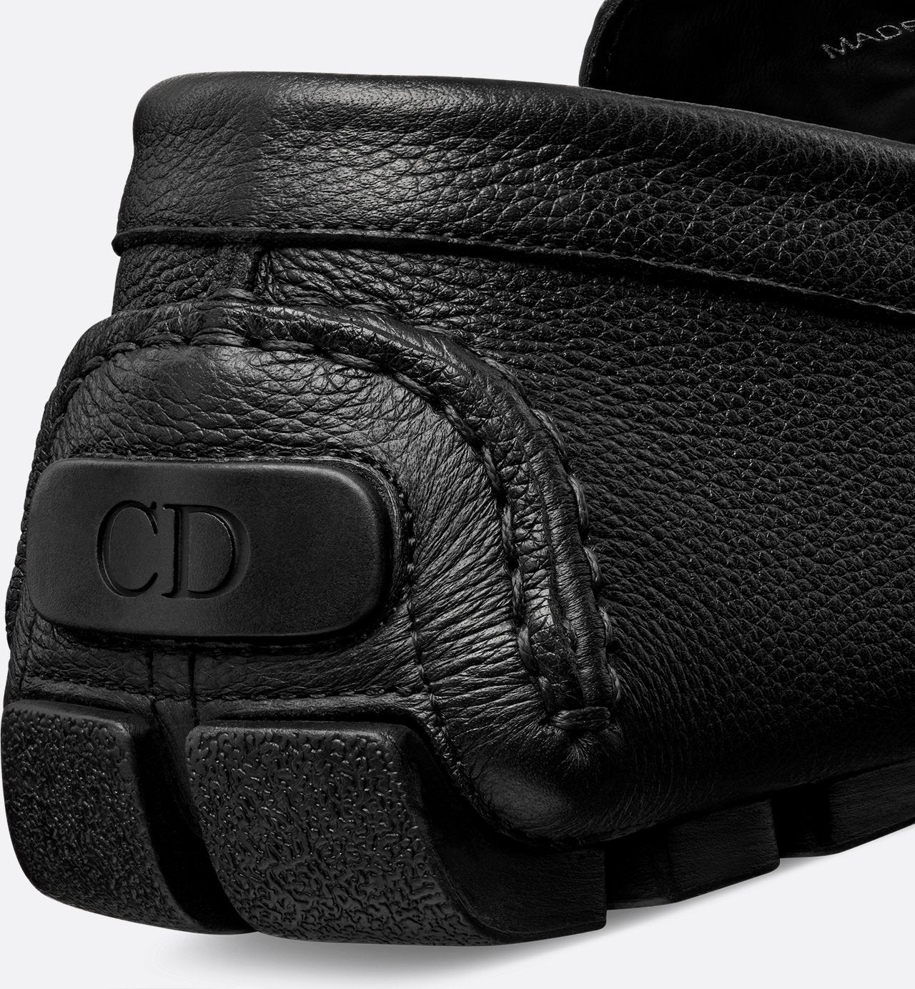 Dior Odéon Loafer Black Grained Calfskin And Black Dior Gravity Leather