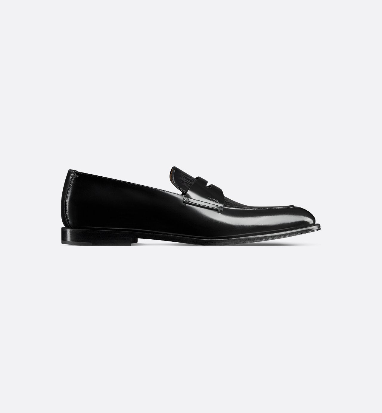 Timeless Loafer Black Polished Calfskin With Dior Oblique Gradient