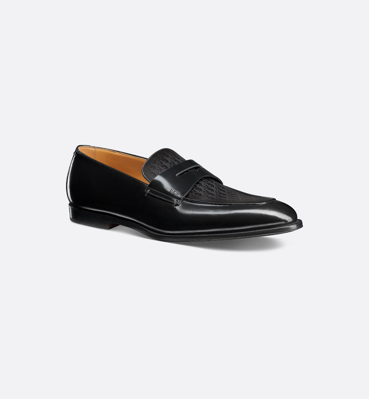 Timeless Loafer Black Polished Calfskin With Dior Oblique Gradient