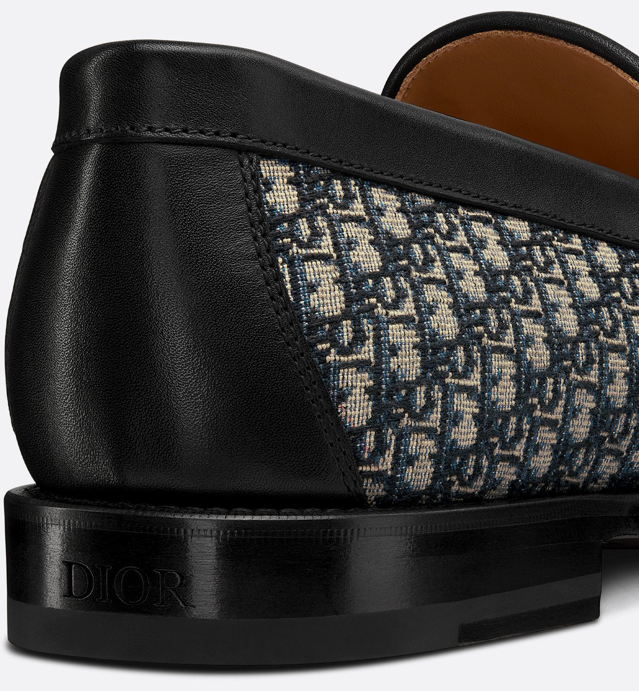 Dior Granville Loafer Beige And Black Dior Oblique Jacquard