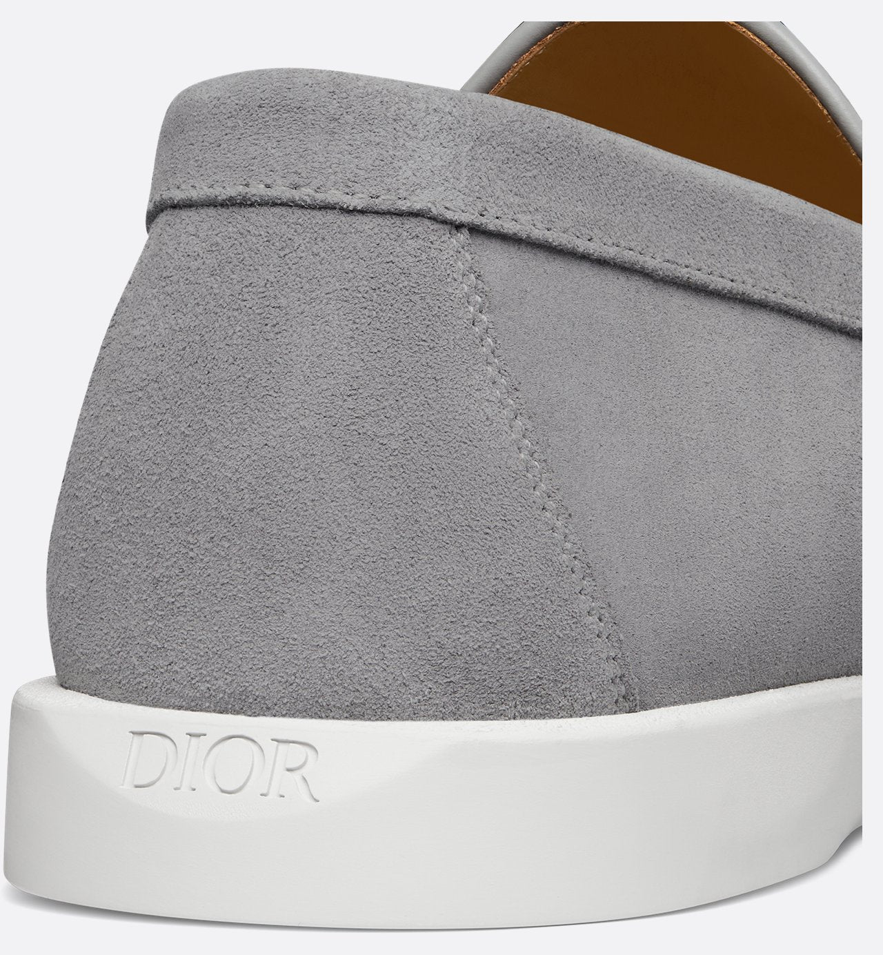 Dior Granville Loafer Dior Gray Suede And Dior Oblique Jacquard