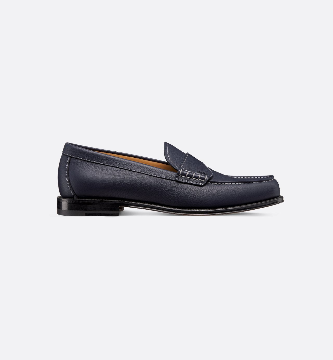 Dior Granville Loafer Deep Blue Grained Calfskin