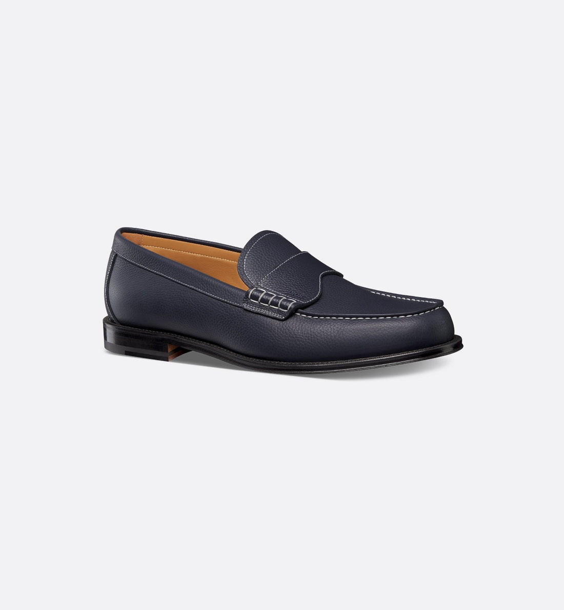 Dior Granville Loafer Deep Blue Grained Calfskin