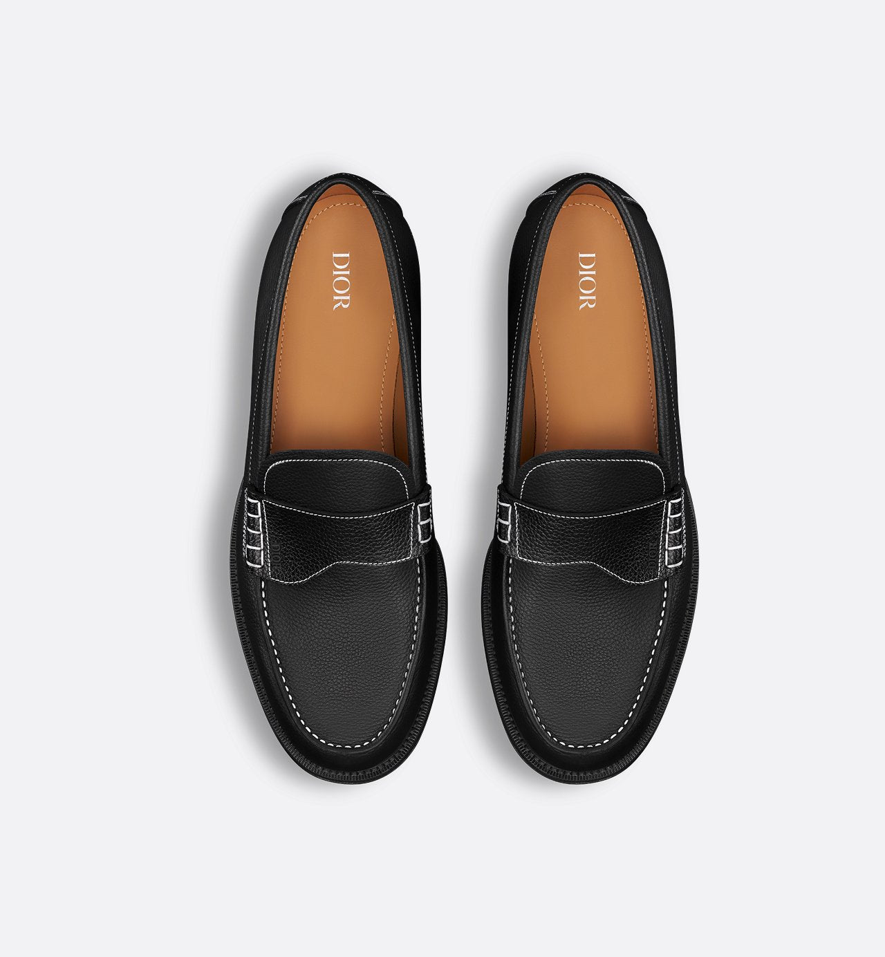 Dior Granville Loafer Black Grained Calfskin