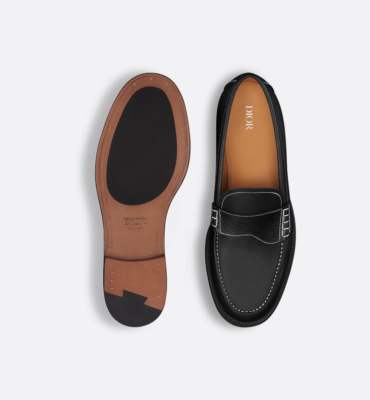 Dior Granville Loafer Black Grained Calfskin