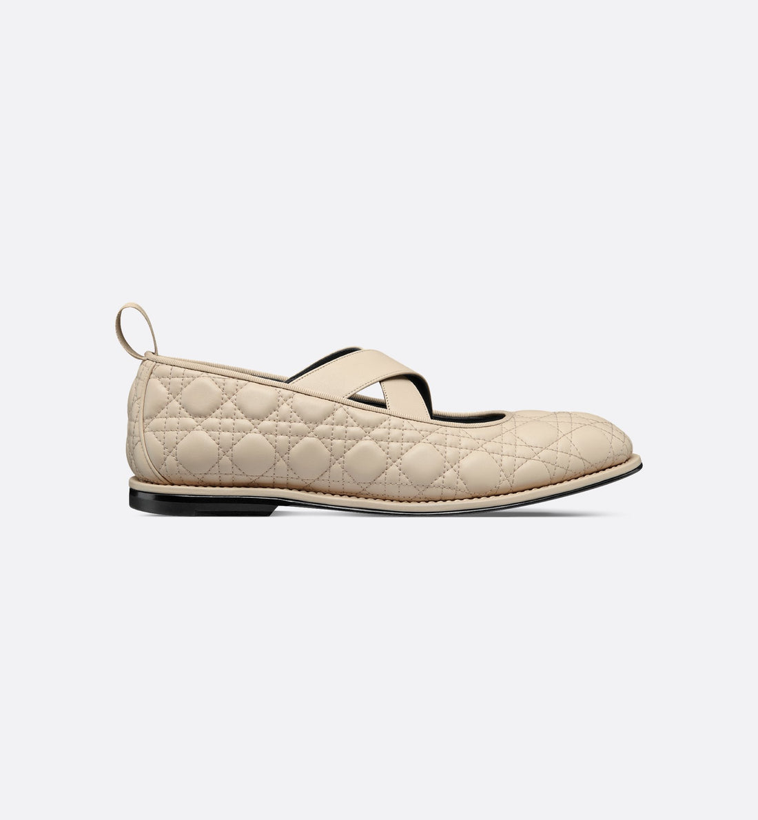 Dior Tendu Ballet Flat Beige Kumo Cannage Calfskin