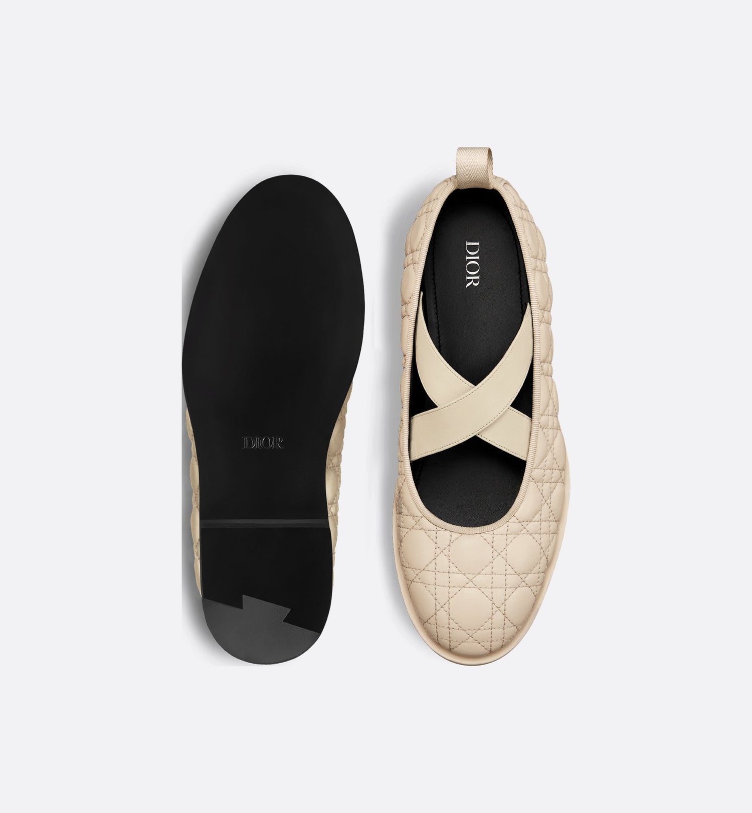 Tendu Ballet Flat Beige Kumo Cannage Calfskin