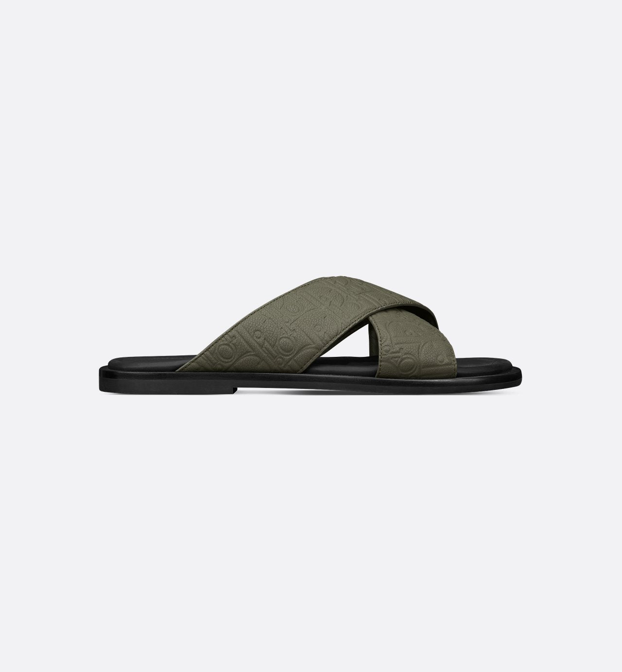 Dior Alias Sandal Khaki Dior Gravity Leather