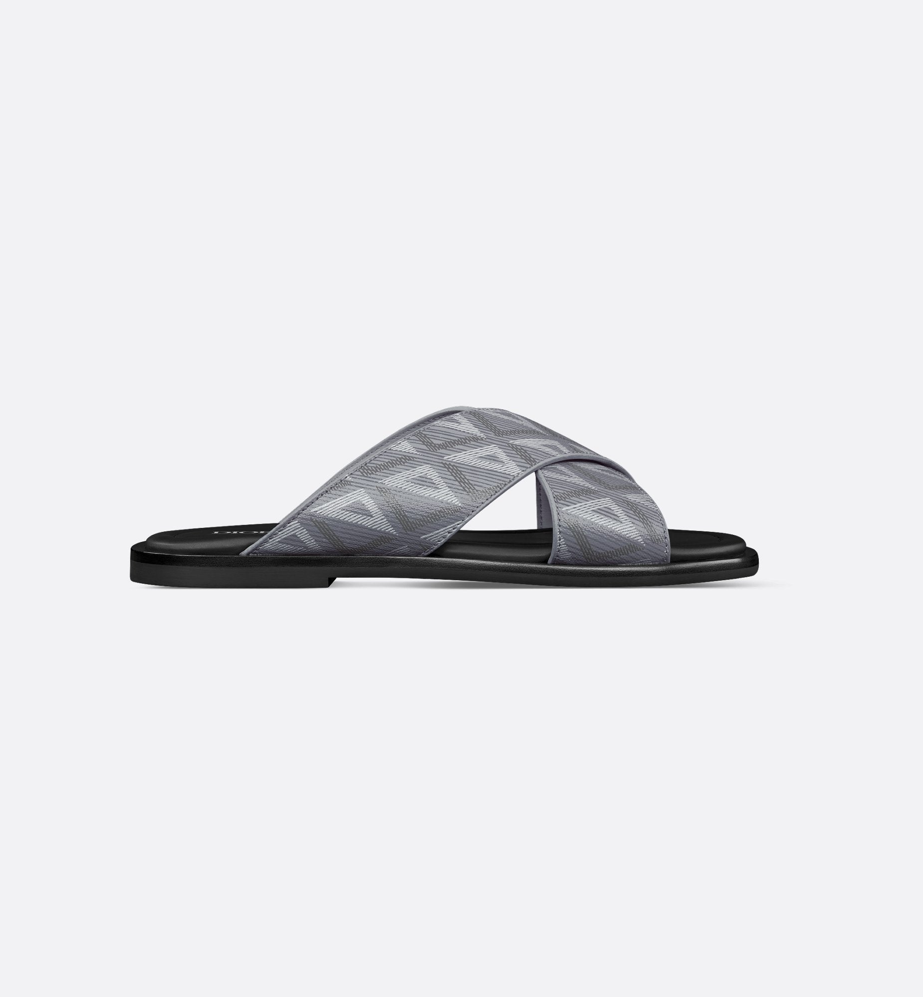 Dior Alias Sandal Dior Gray Coated Cotton Canvas With Cd Diamond Print