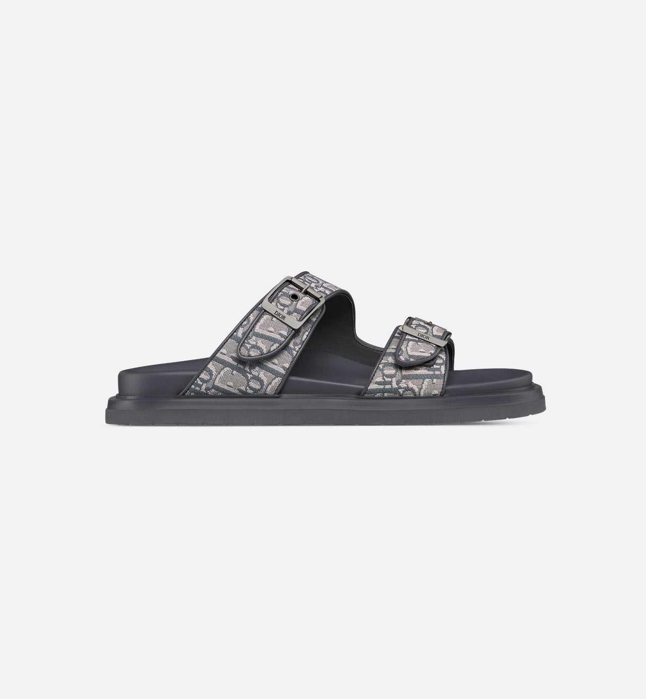 Aqua Sandal Deep Gray Dior Oblique Jacquard