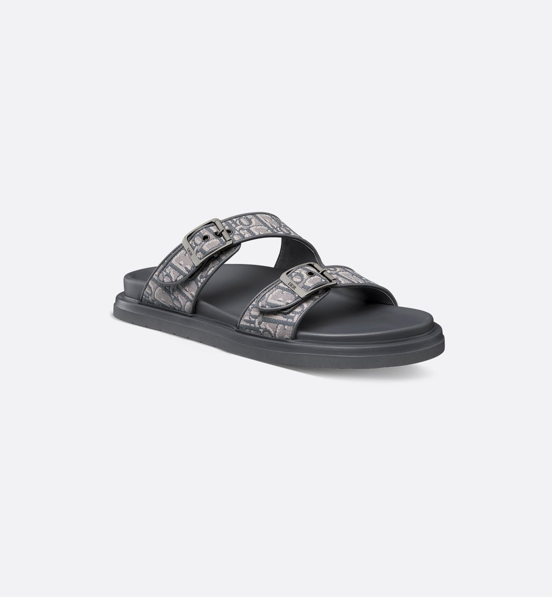 Dior Aqua Sandal Deep Gray Dior Oblique Jacquard