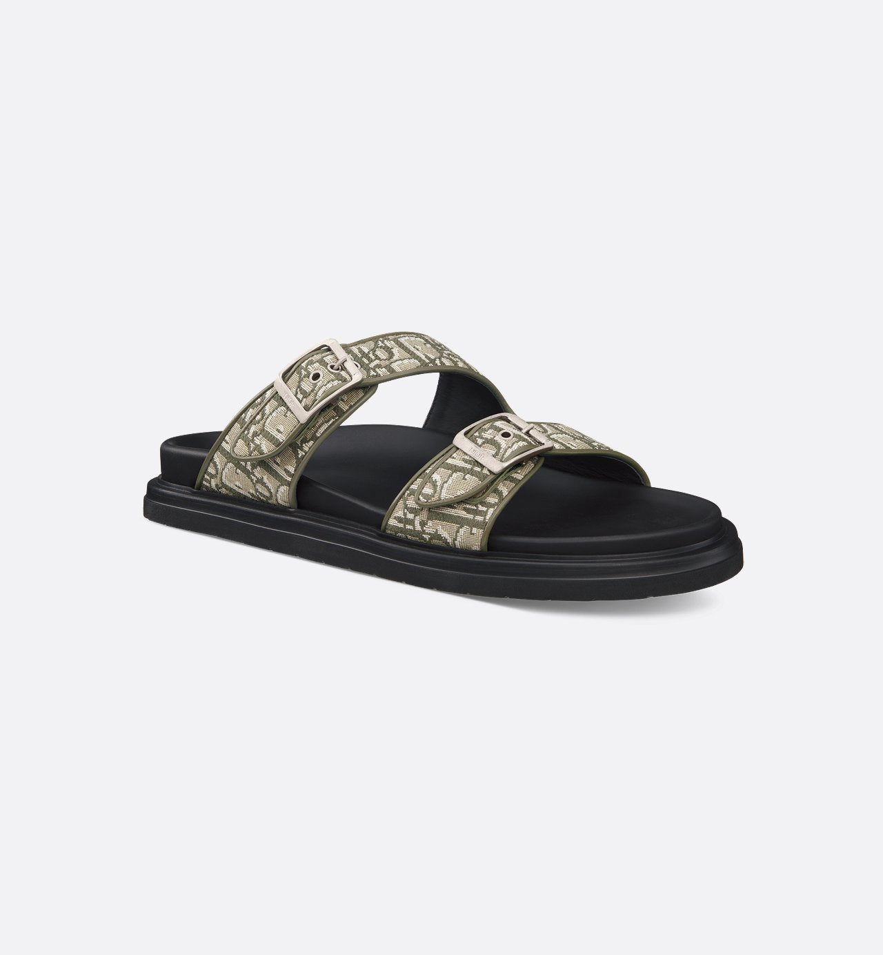 Aqua Sandal Khaki Dior Oblique Jacquard