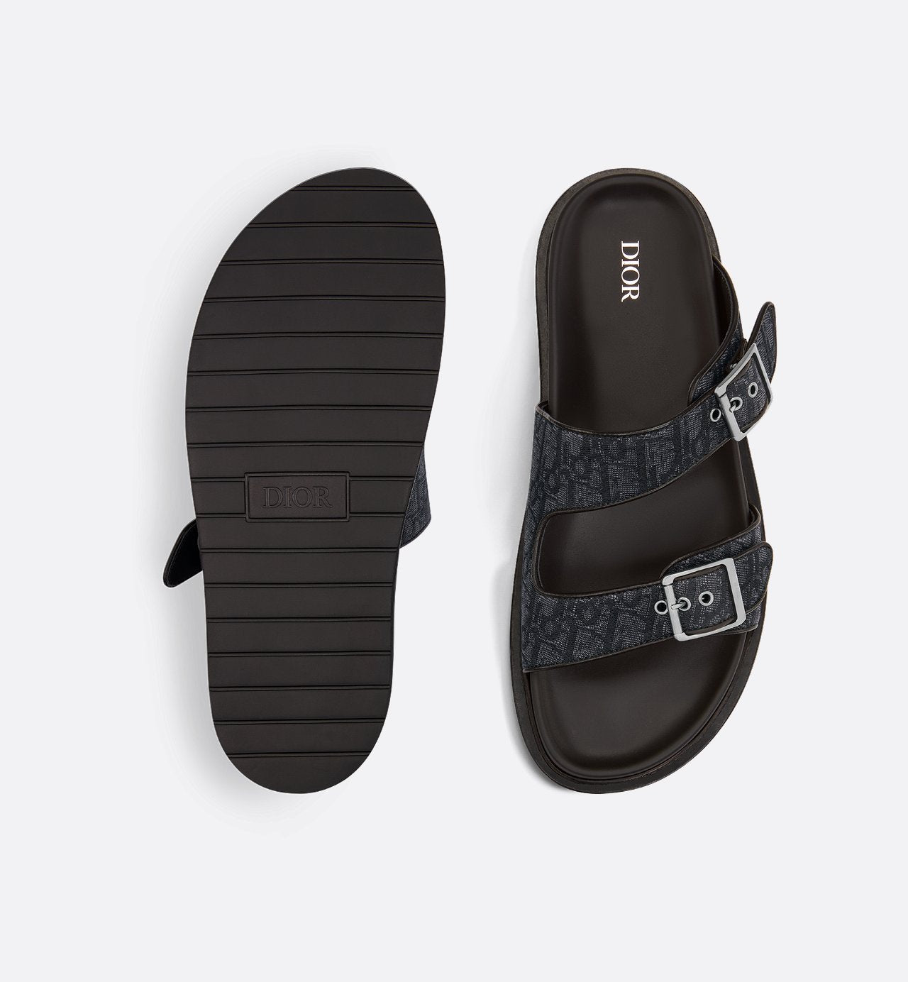 Dior Aqua Sandal Black Dior Oblique Jacquard