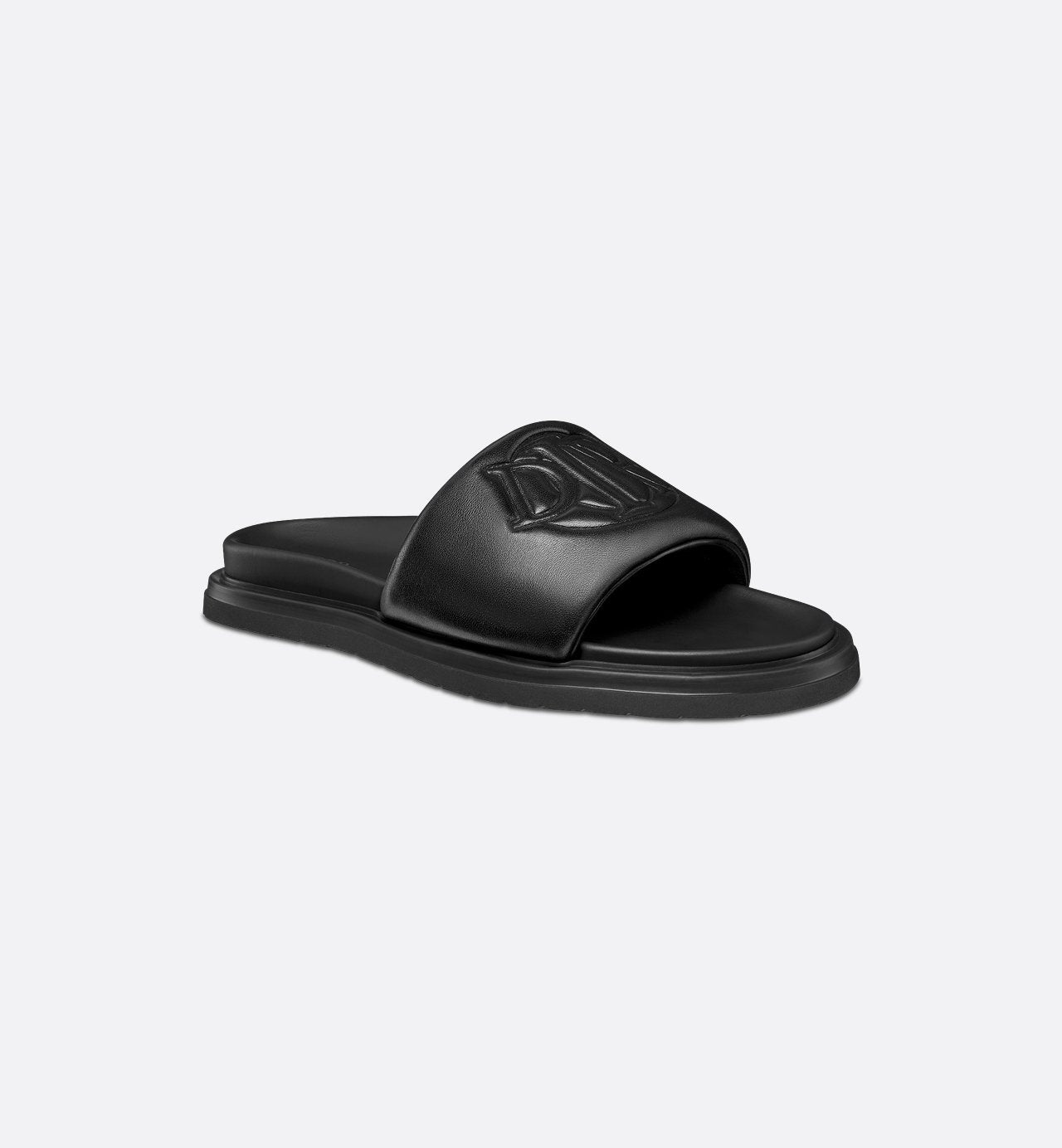 Dior Aqua Sandal Black Quilted Smooth Calfskin