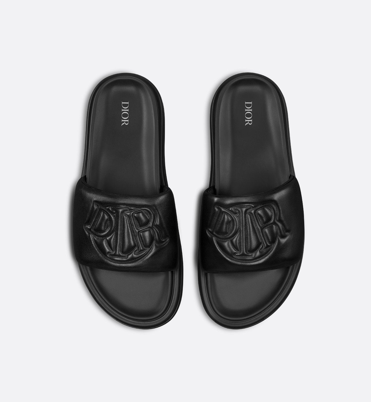 Dior Aqua Sandal Black Quilted Smooth Calfskin