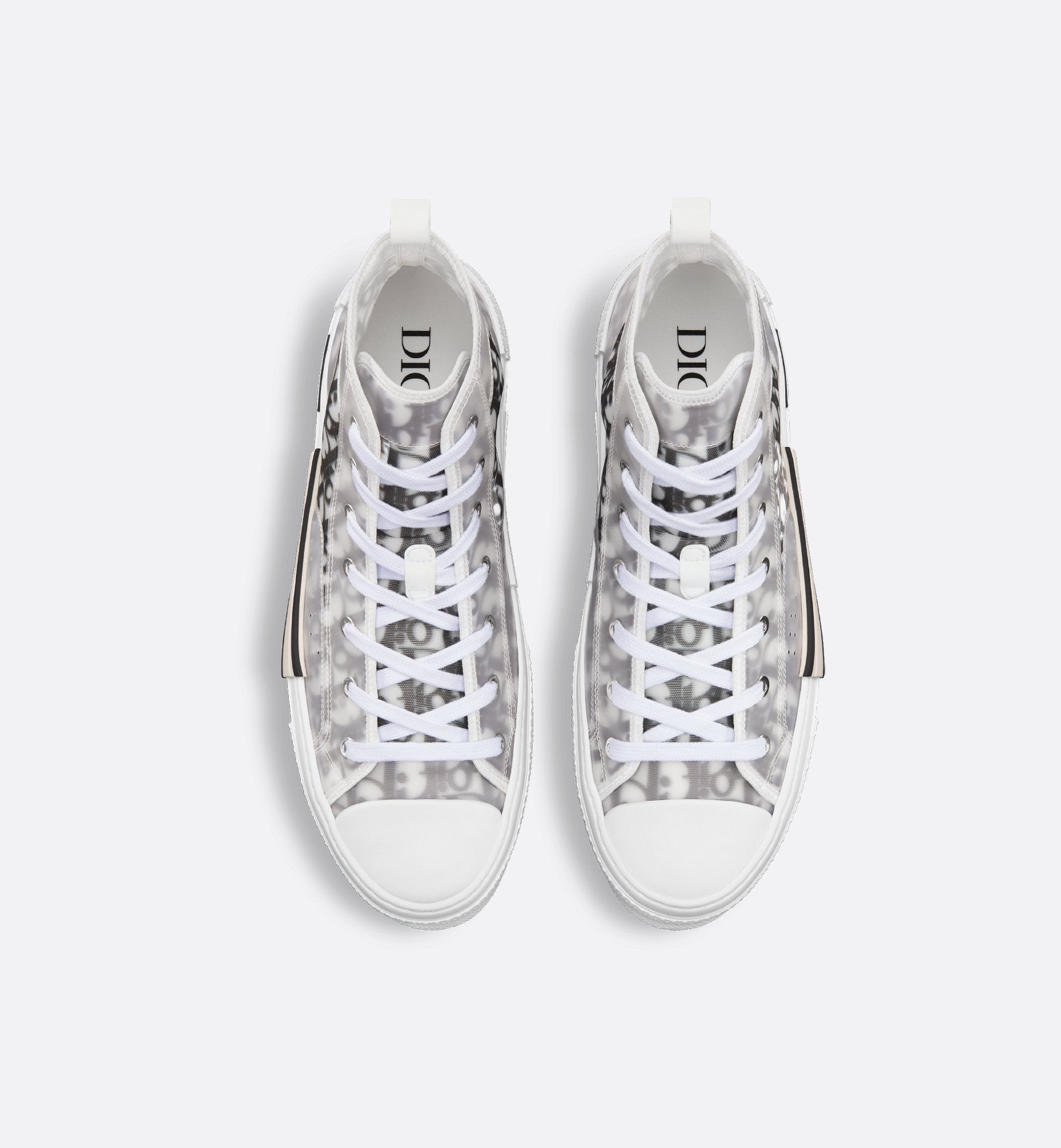 B23 High-Top Sneaker White And Black Dior Oblique Canvas