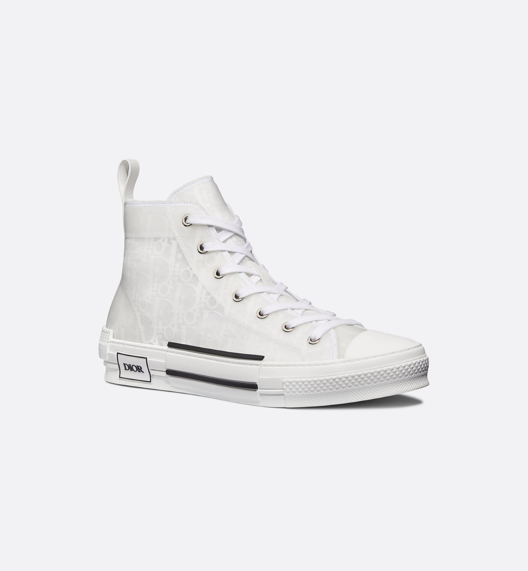 B23 High-Top Sneaker White Dior Oblique Canvas