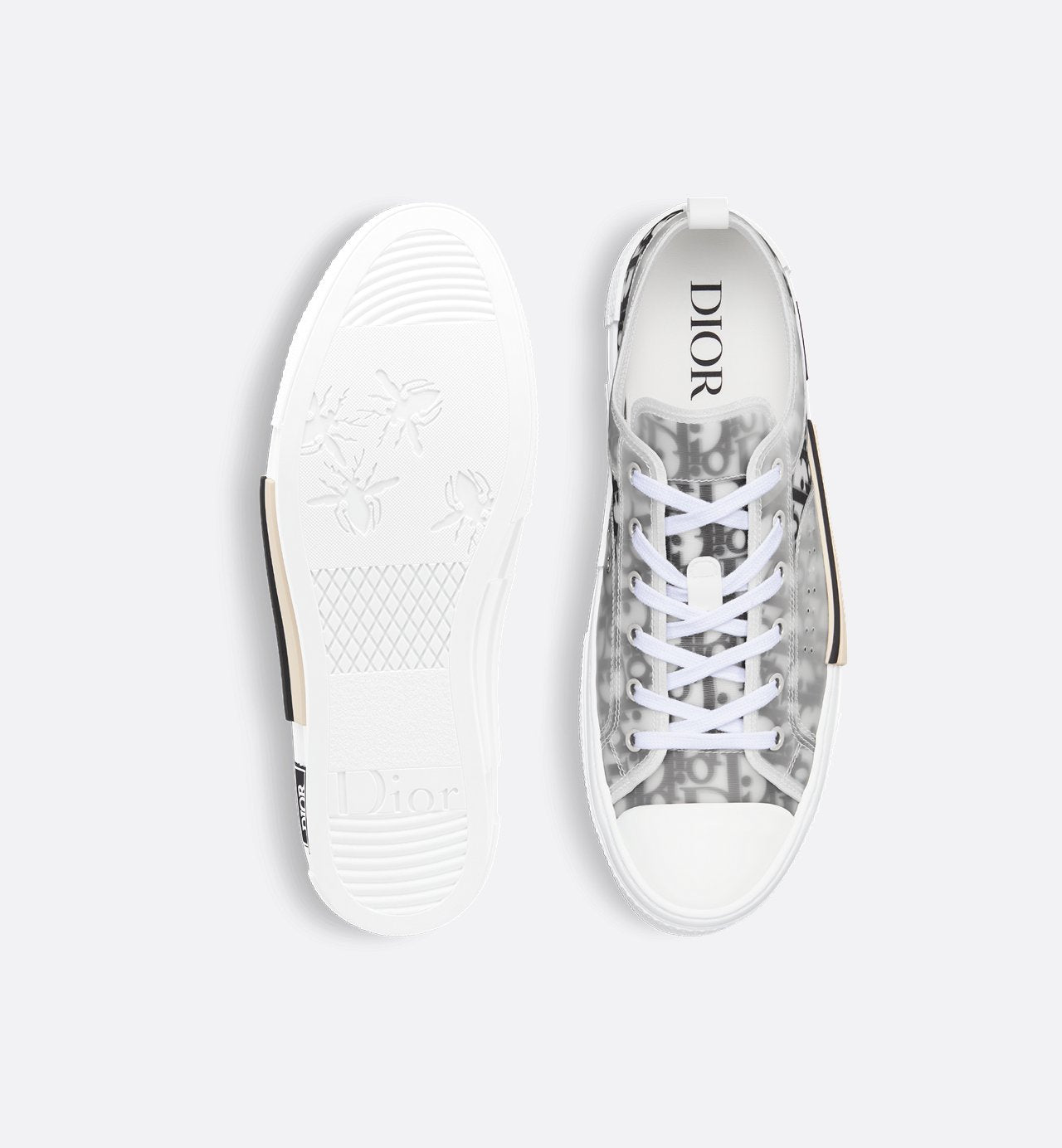 B23 Low-Top Sneaker White And Black Dior Oblique Canvas