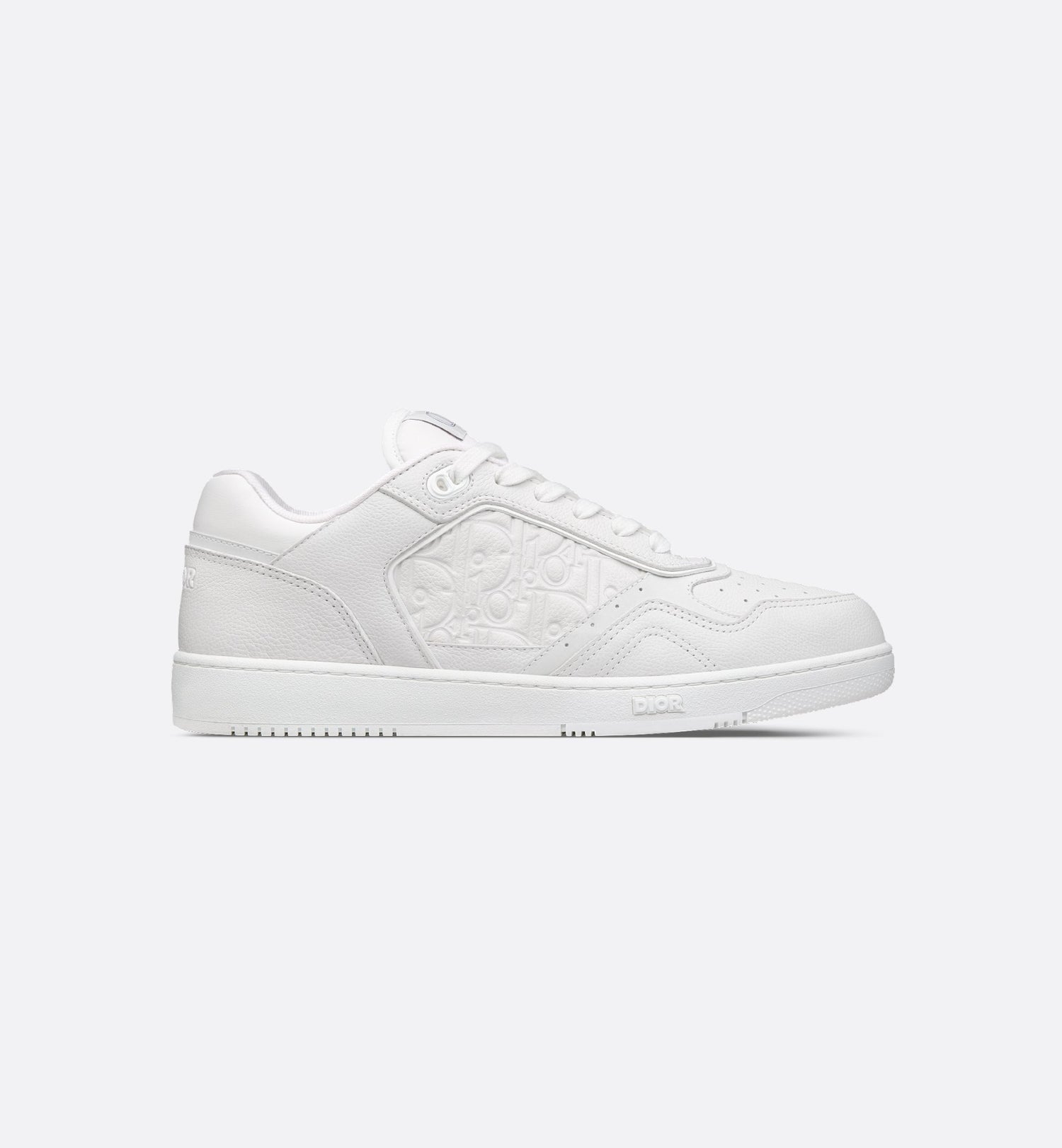 B27 Low-Top Sneaker White Grained Calfskin And White Dior Gravity Leather