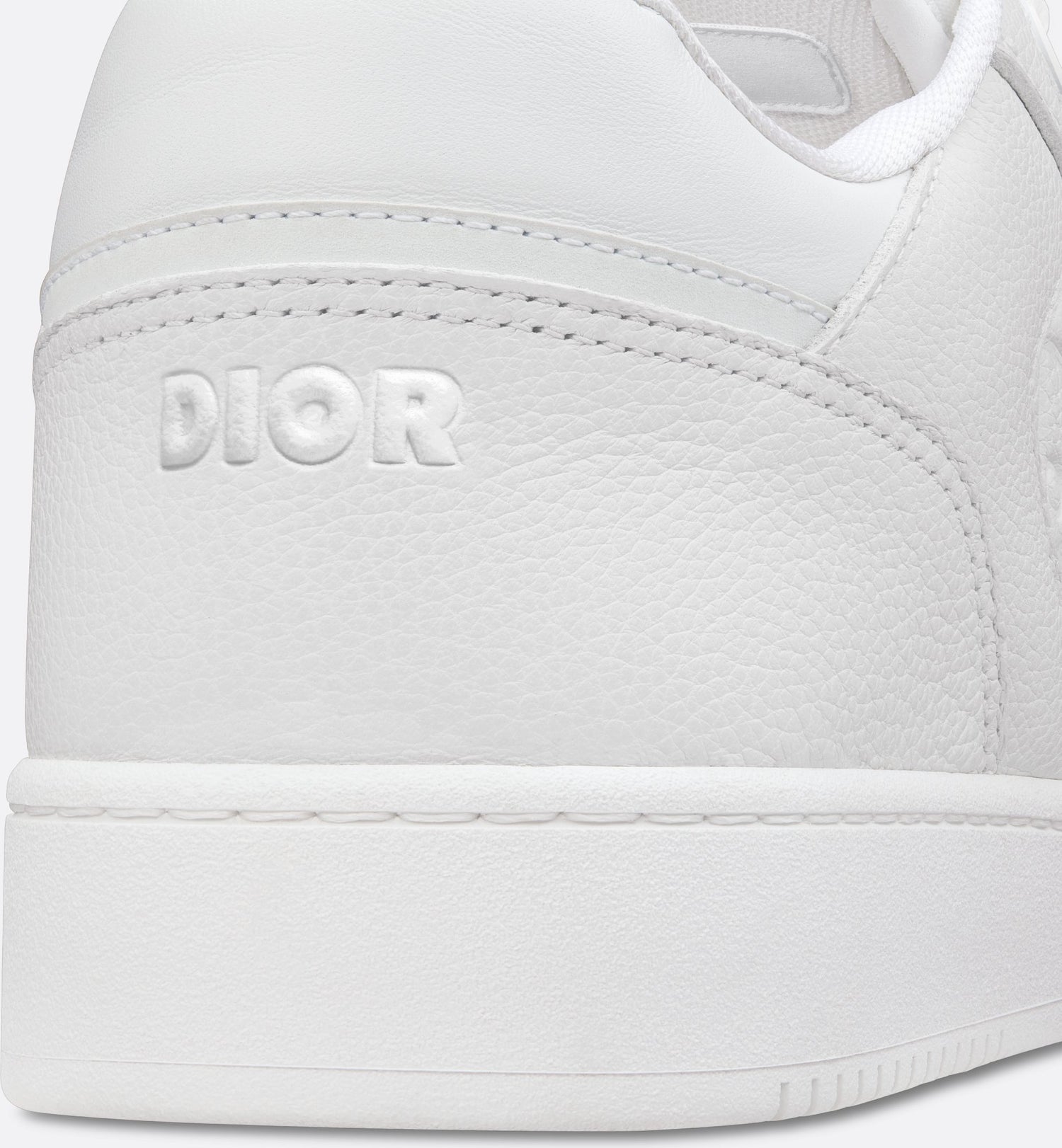 B27 Low-Top Sneaker White Grained Calfskin And White Dior Gravity Leather