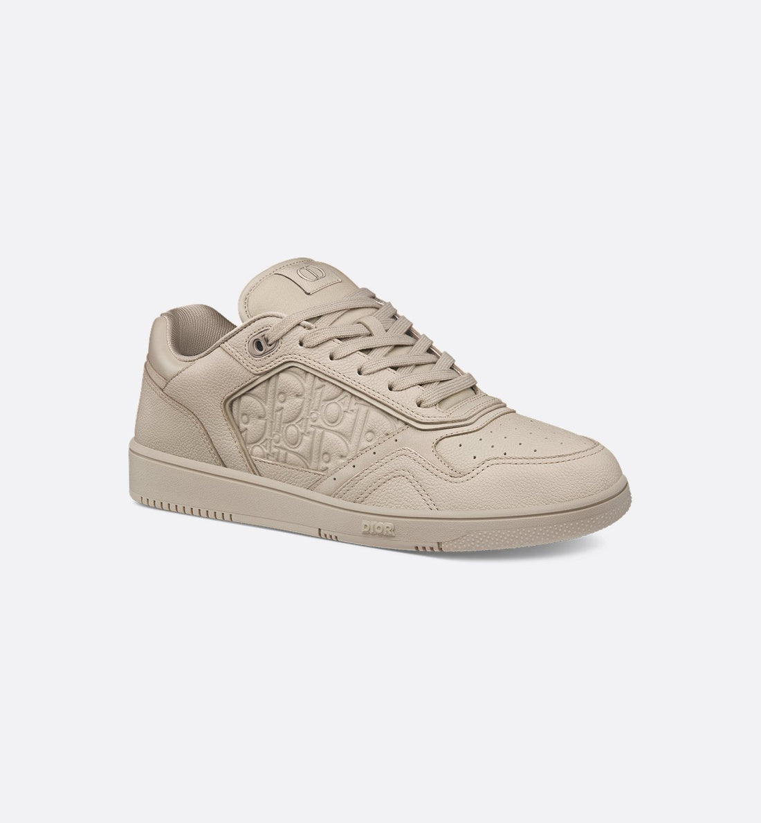 B27 Low Top Sneaker Beige Grained Calfskin And Beige Dior Gravity Leather