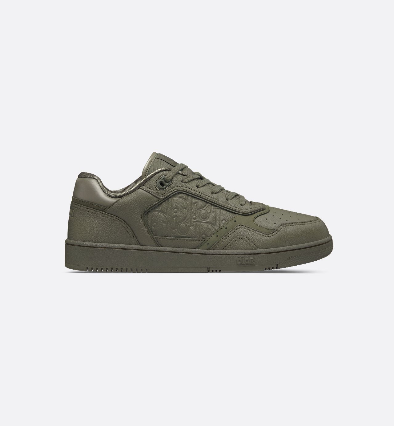 B27 Low-Top Sneaker Khaki Grained Calfskin And Khaki Dior Gravity Leather