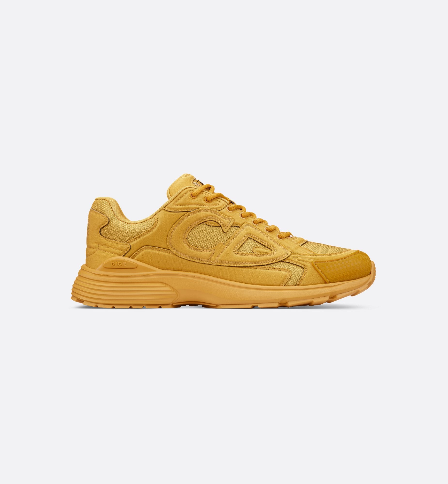 Dior And Stone Island B30 Sneaker – Limited And Numbered Edition Yellow Technical Mesh And Yellow Dyed Cotton