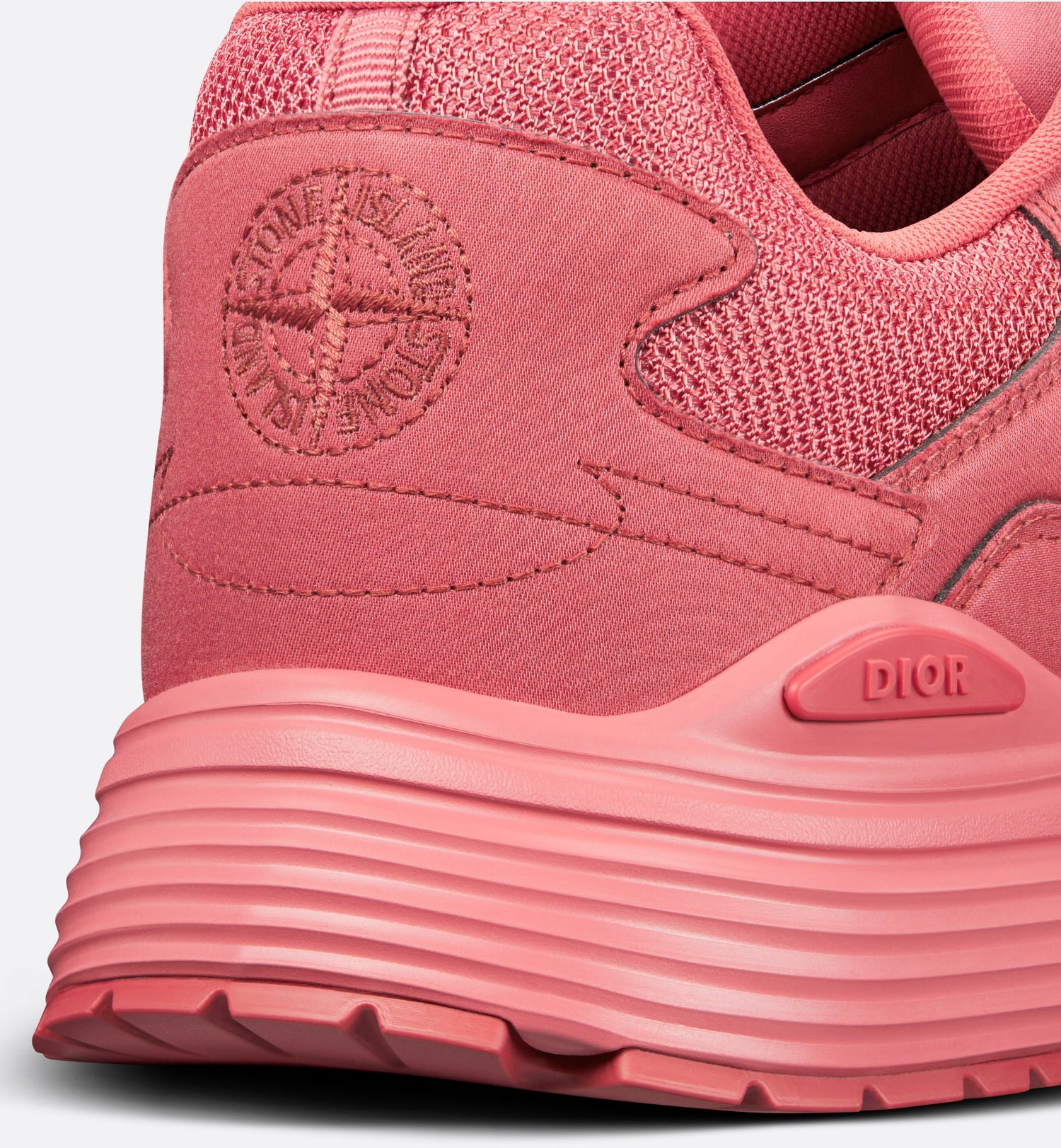 Dior And Stone Island B30 Sneaker – Limited And Numbered Edition Red Technical Mesh And Red Dyed Cotton