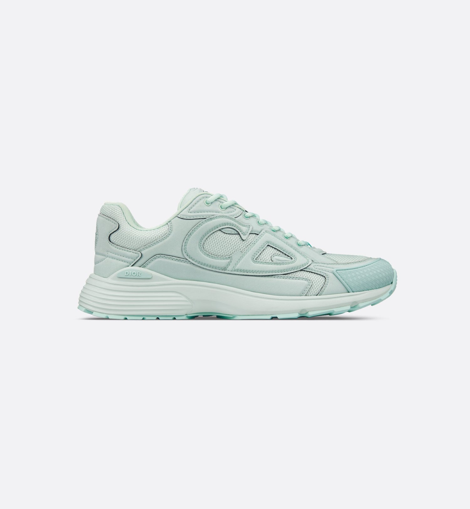 Dior And Stone Island B30 Sneaker – Limited And Numbered Edition Light Green Technical Mesh And Light Green Dyed Cotton