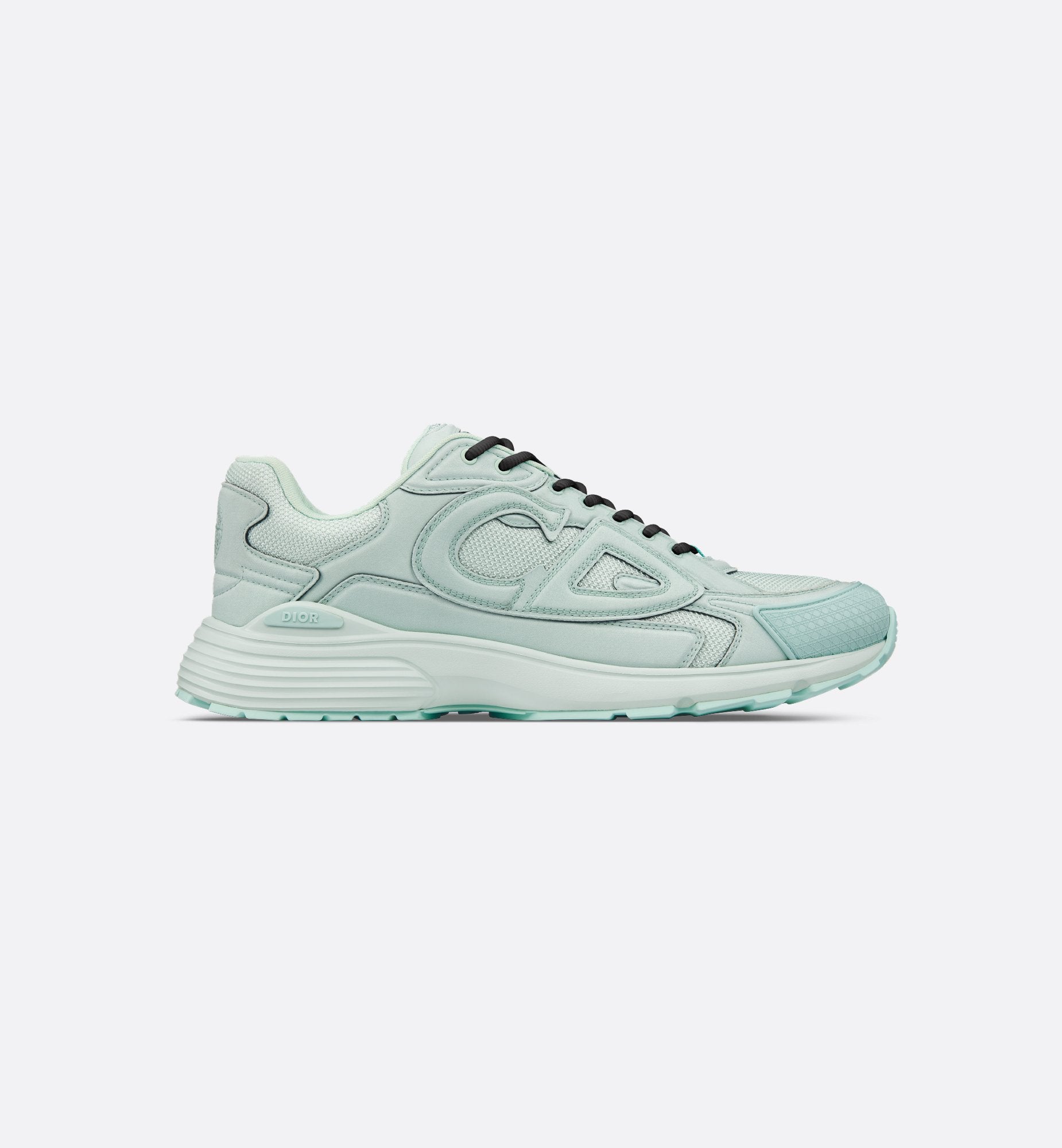 Dior And Stone Island B30 Sneaker – Limited And Numbered Edition Light Green Technical Mesh And Light Green Dyed Cotton