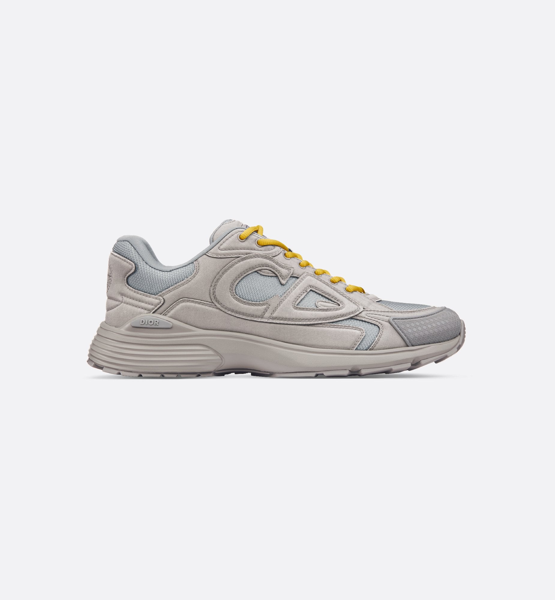 Dior And Stone Island B30 Sneaker – Limited And Numbered Edition Gray Technical Mesh And Gray Dyed Cotton