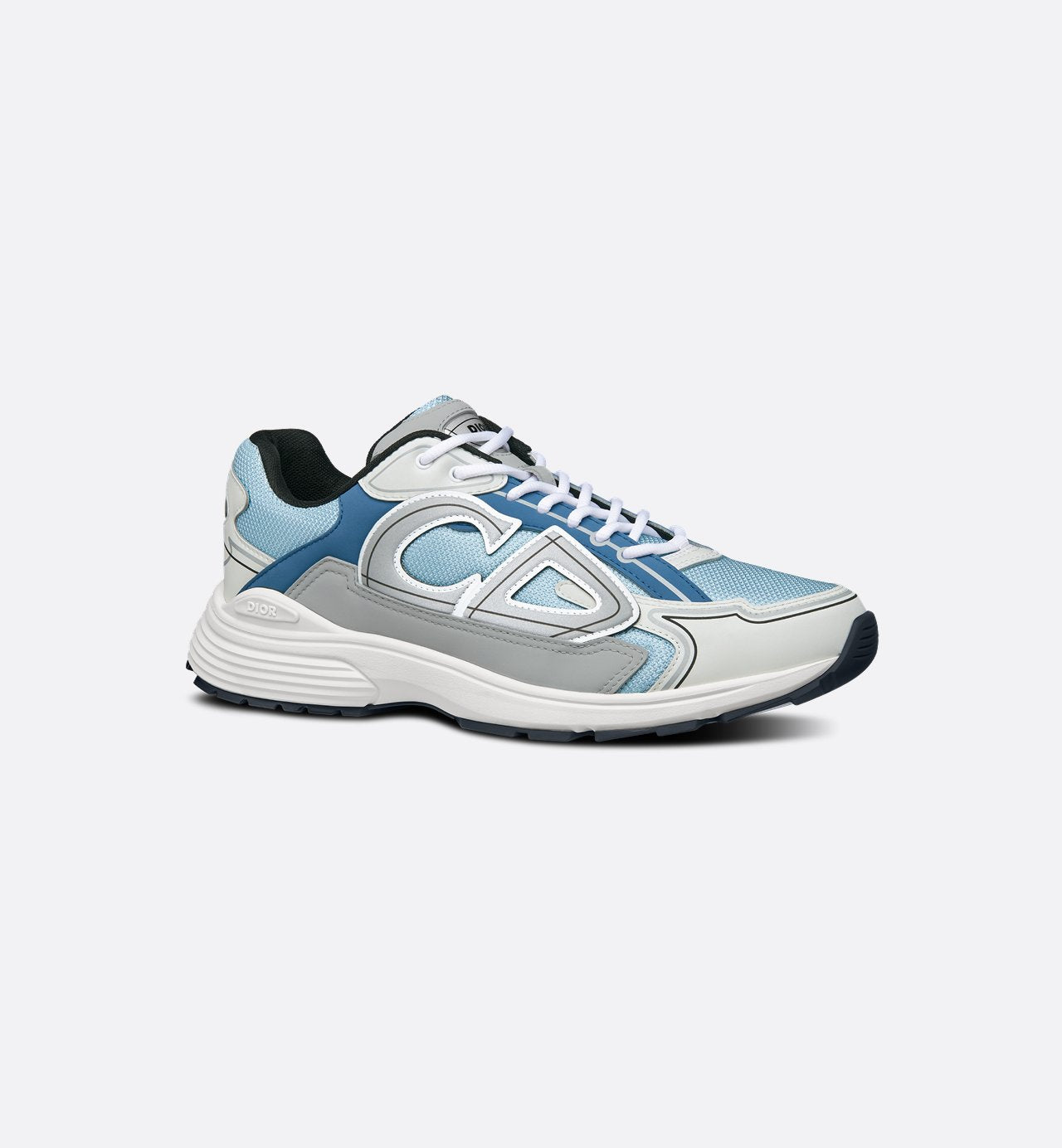 B30 Sneaker Light Blue Mesh With Dior Gray, White And Blue Technical Fabric