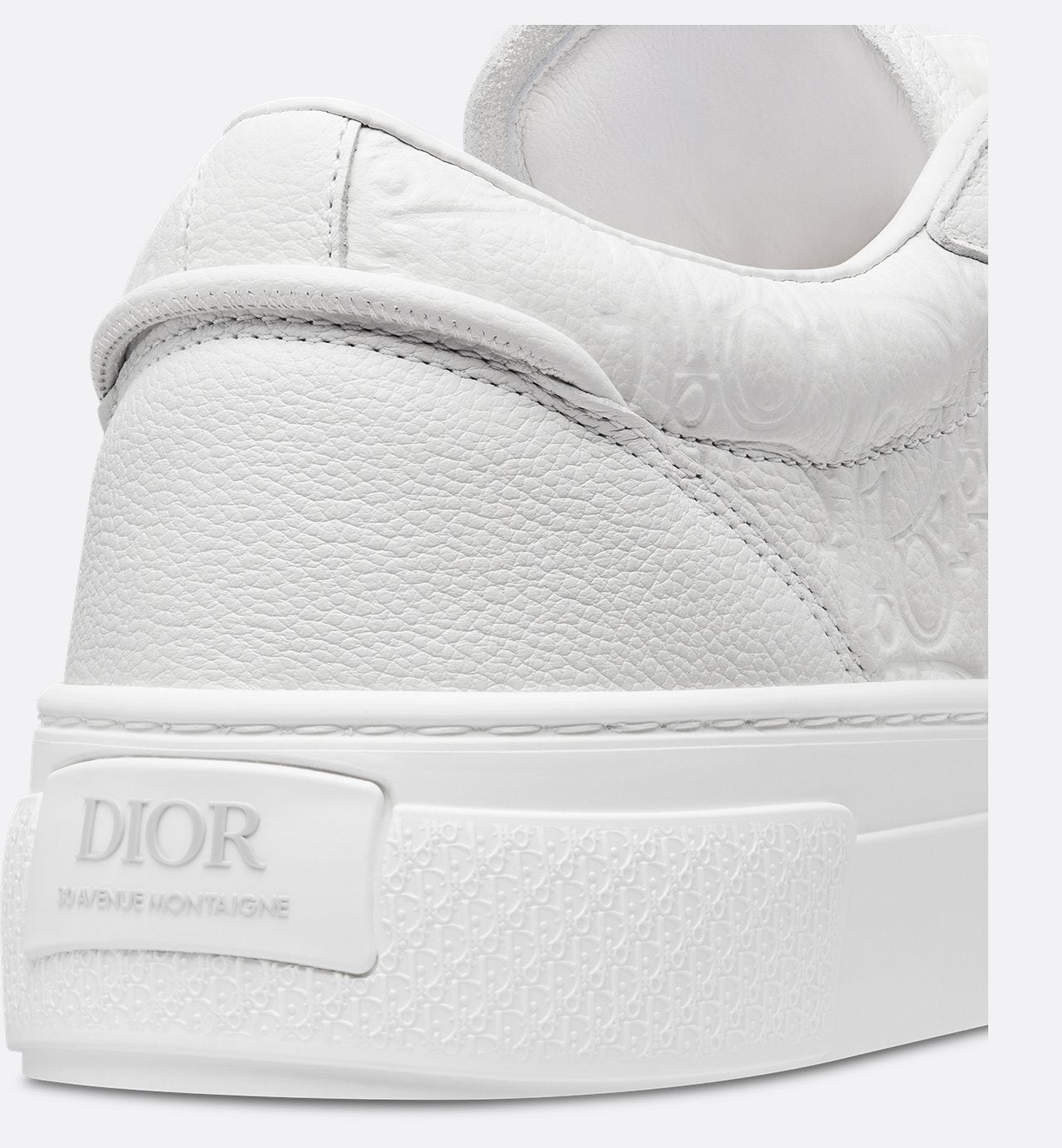 B33 Sneaker White Grained Calfskin And White Dior Gravity Leather